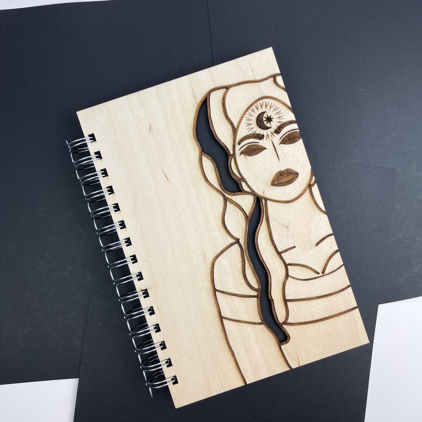 Goddess Wooden Notebook