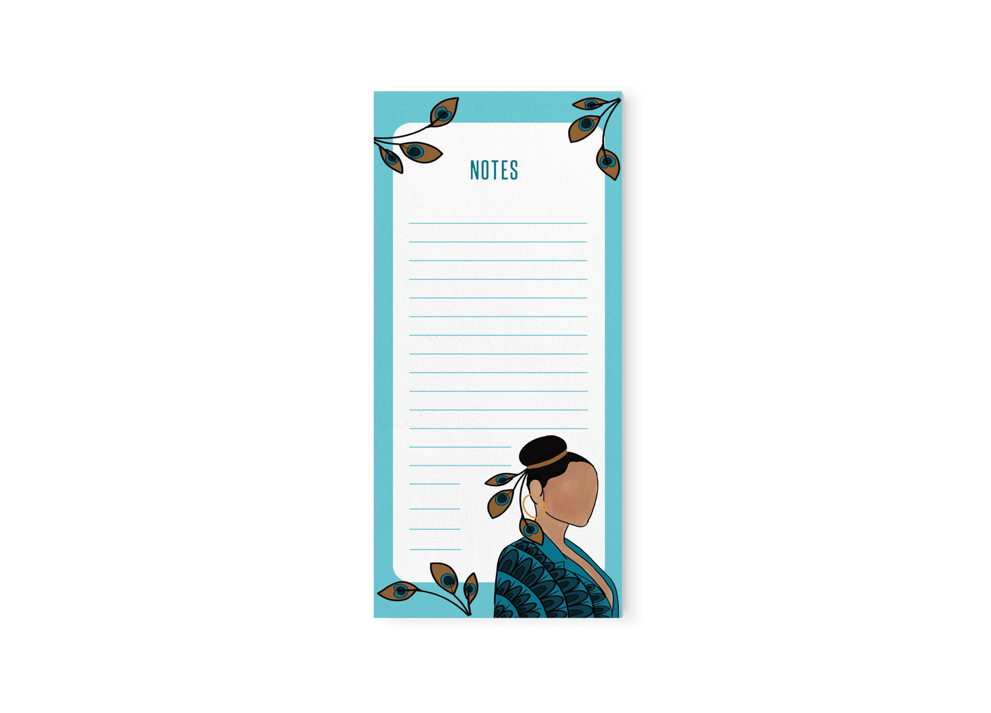 Peacock Woman Notepad