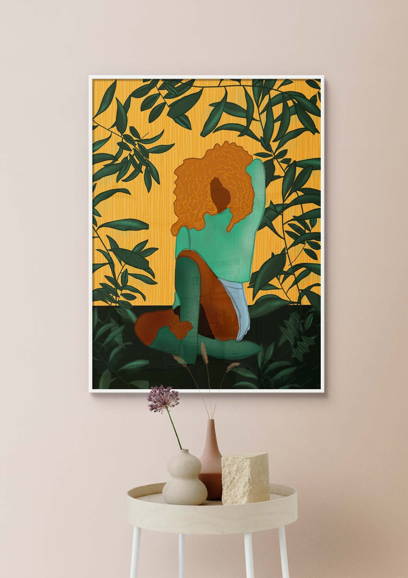 Women Empowerment Collection: Reflective| Brown Women| Minimalism Black Art