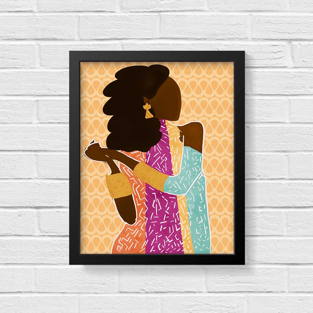 Vibrant Woman in Colors | Beautiful Woman Art Print | Apple Falls Prints