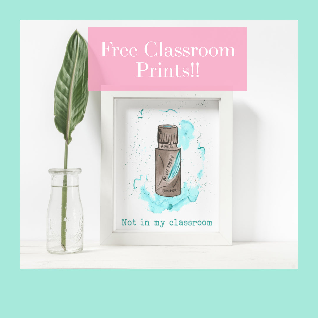 No Cologne/Perfumes in my Classroom Digital Prints