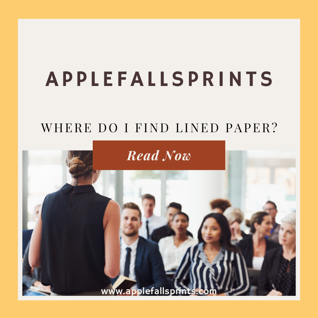 Can you find reams of lined paper to purchase?