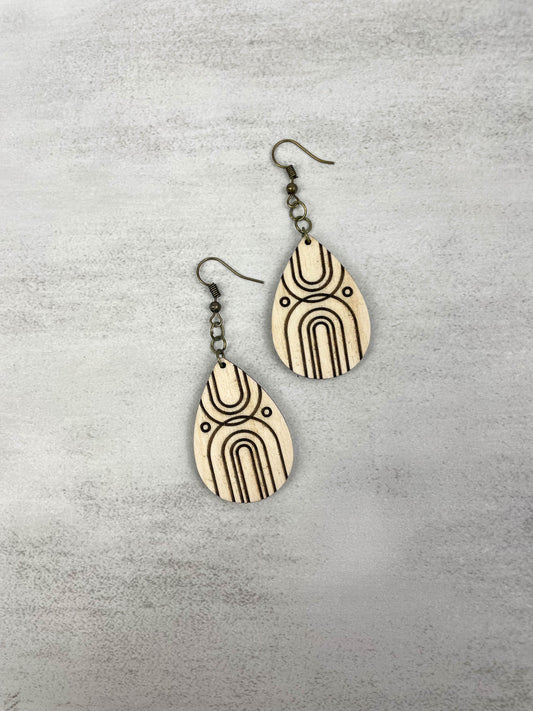 Art Deco Arch Earrings
