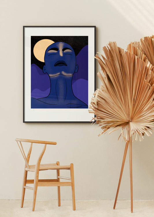 Dark Skies-Afro Futuristic Artprint