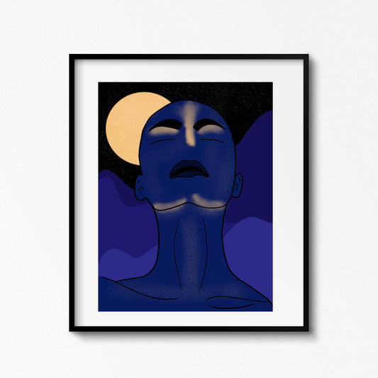 Dark Skies-Afro Futuristic Artprint