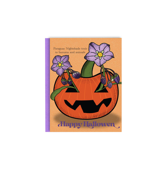 Happy Halloween Greeting Card with Nightshade