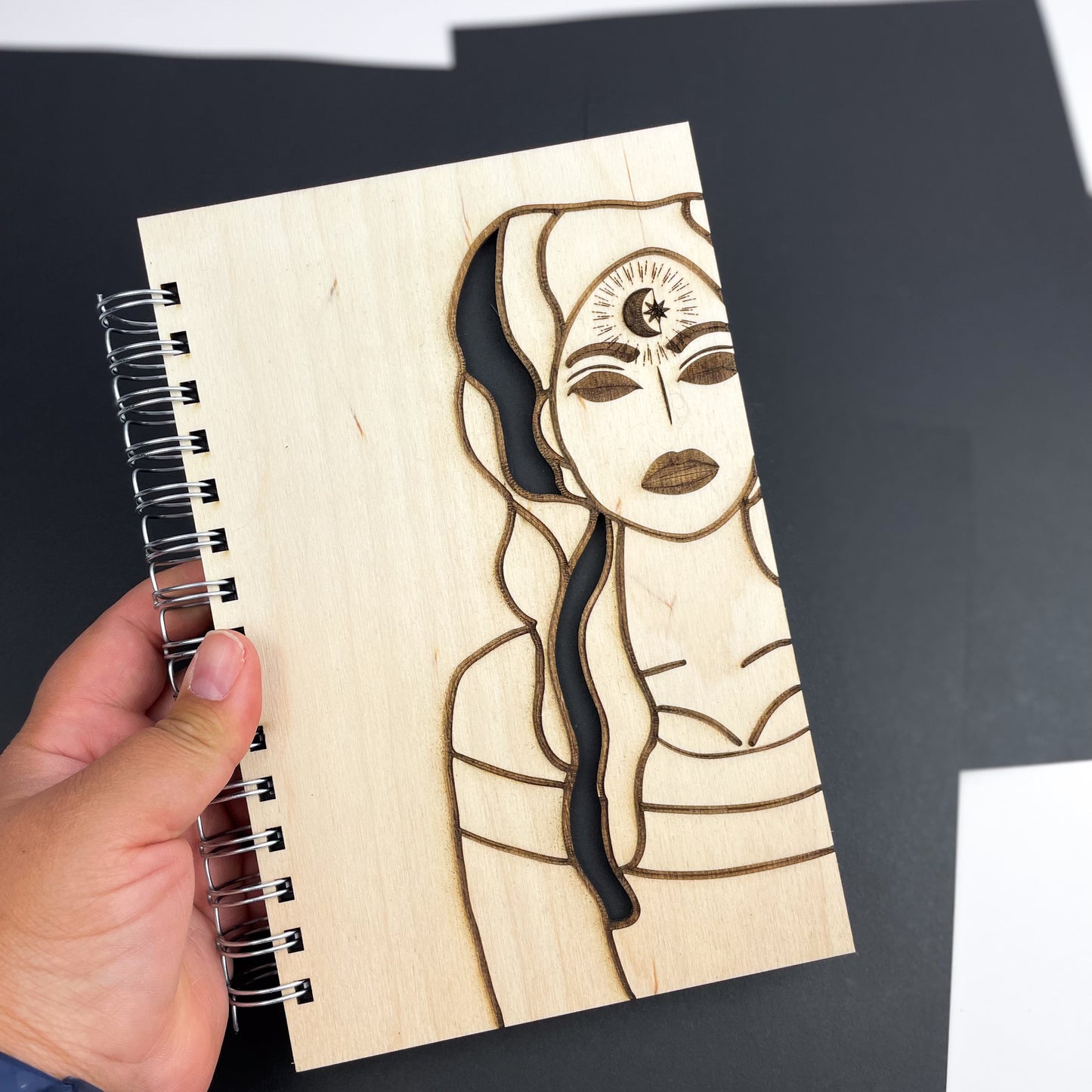 Goddess Wooden Notebook