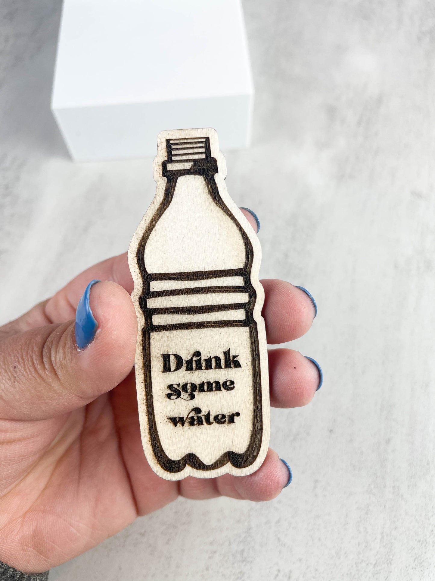 Drink Some Water Wooden Magnet