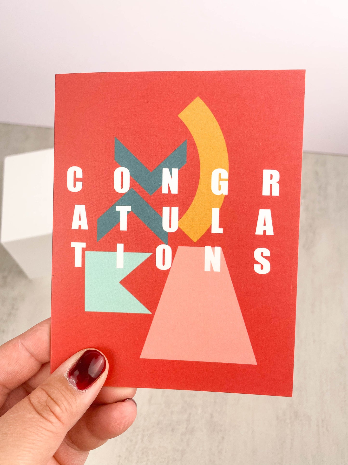Abstract Congratulations Greeting Card | AppleFallsPrints