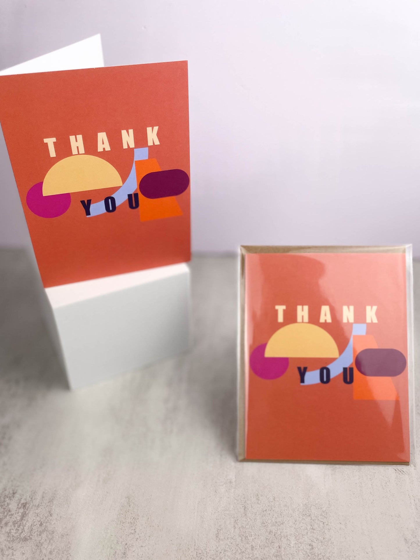 Abstract Thank You Greeting Card - A Unique Way to Express Your Emotions