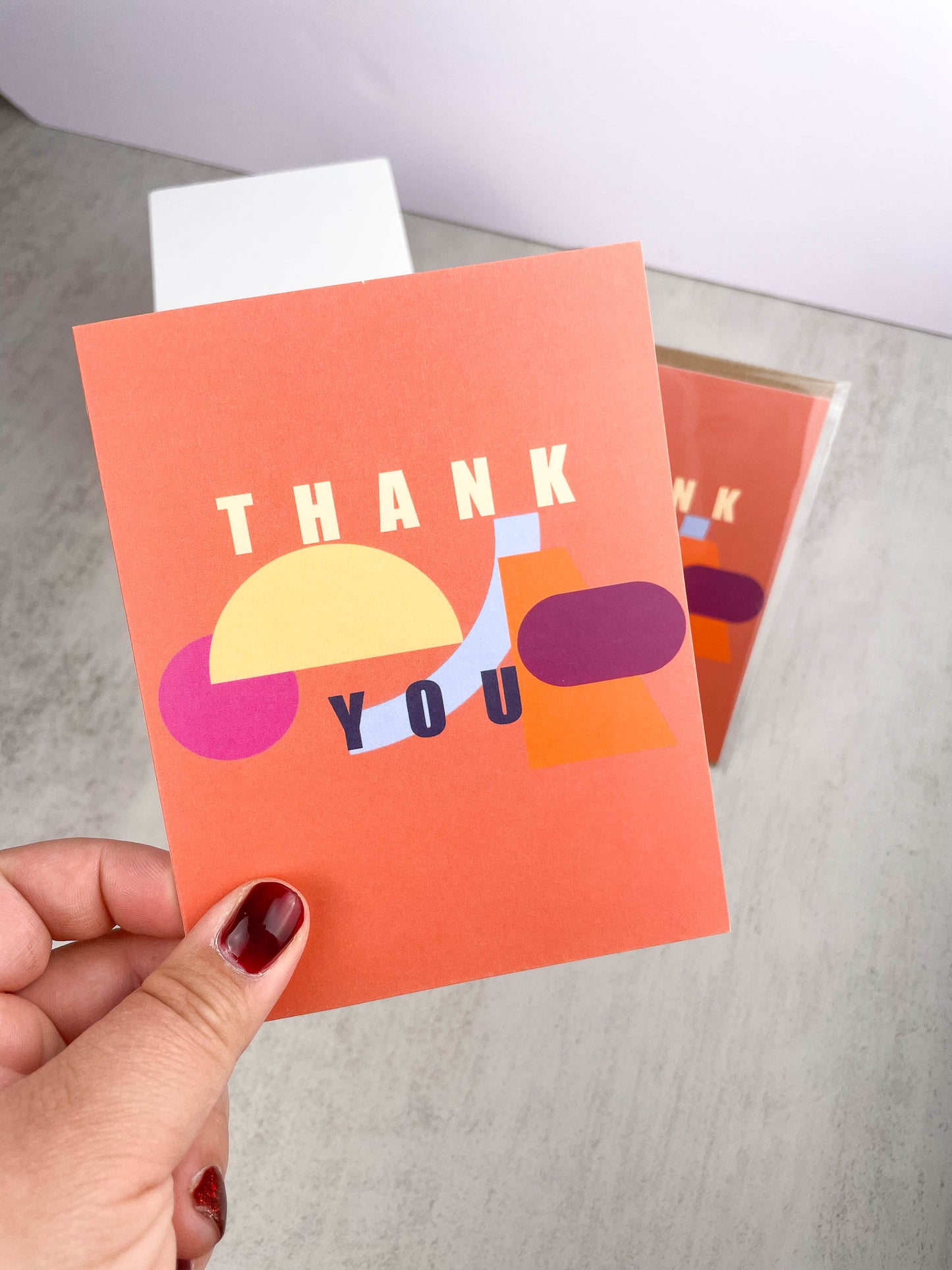 Abstract Thank You Greeting Card - A Unique Way to Express Your Emotions