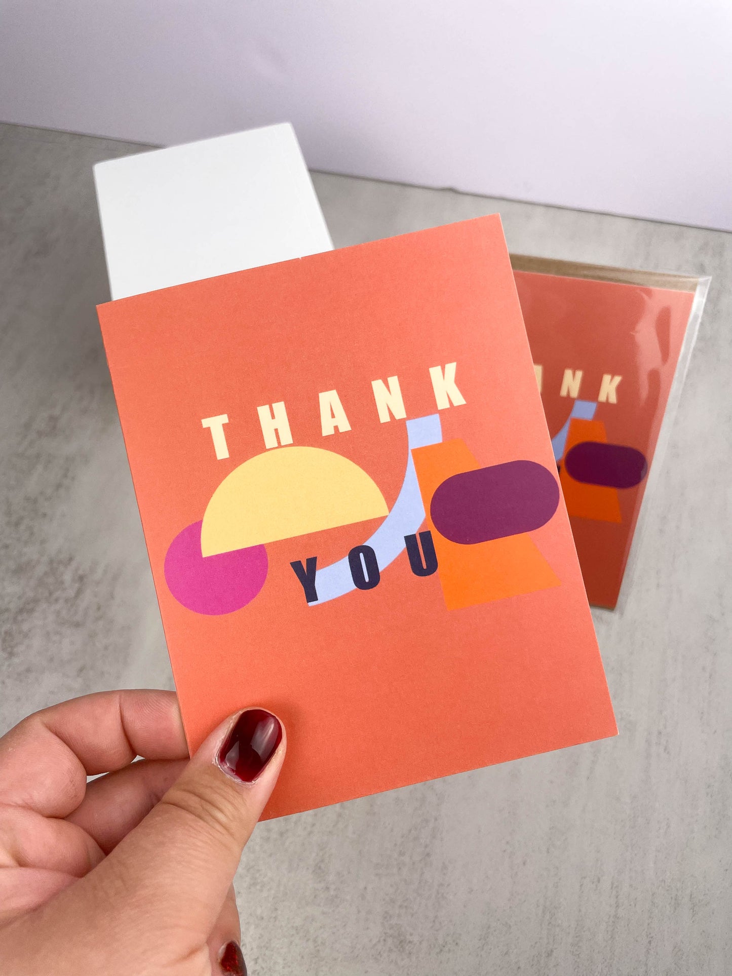 Abstract Thank You Greeting Card - A Unique Way to Express Your Emotions