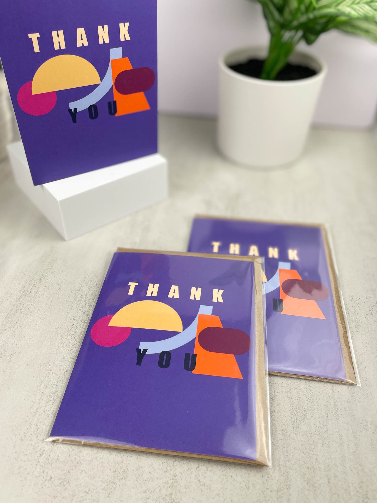 Abstract Thank You Greeting Card - A Unique Way to Express Your Emotions