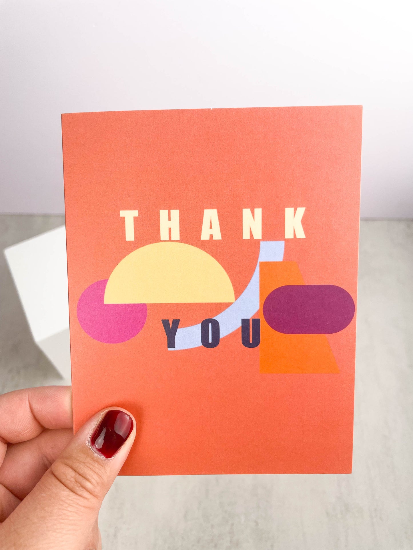 Abstract Thank You Greeting Card - A Unique Way to Express Your Emotions