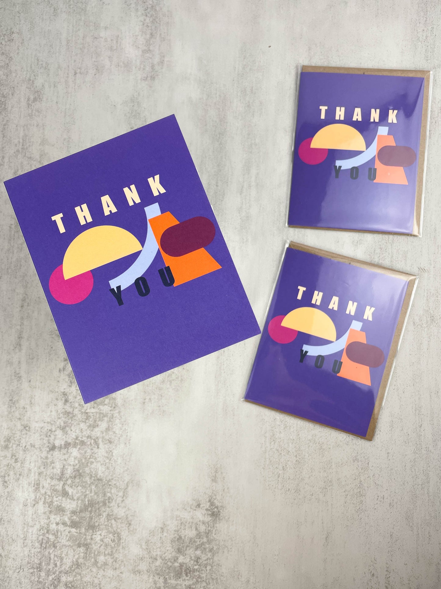 Abstract Thank You Greeting Card - A Unique Way to Express Your Emotions