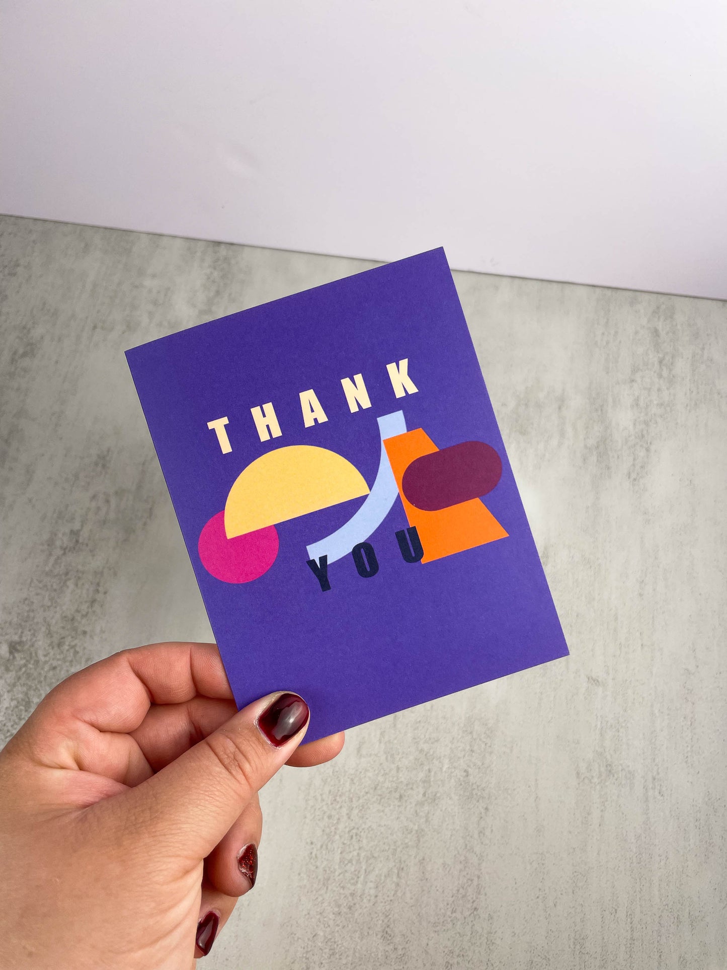 Abstract Thank You Greeting Card - A Unique Way to Express Your Emotions