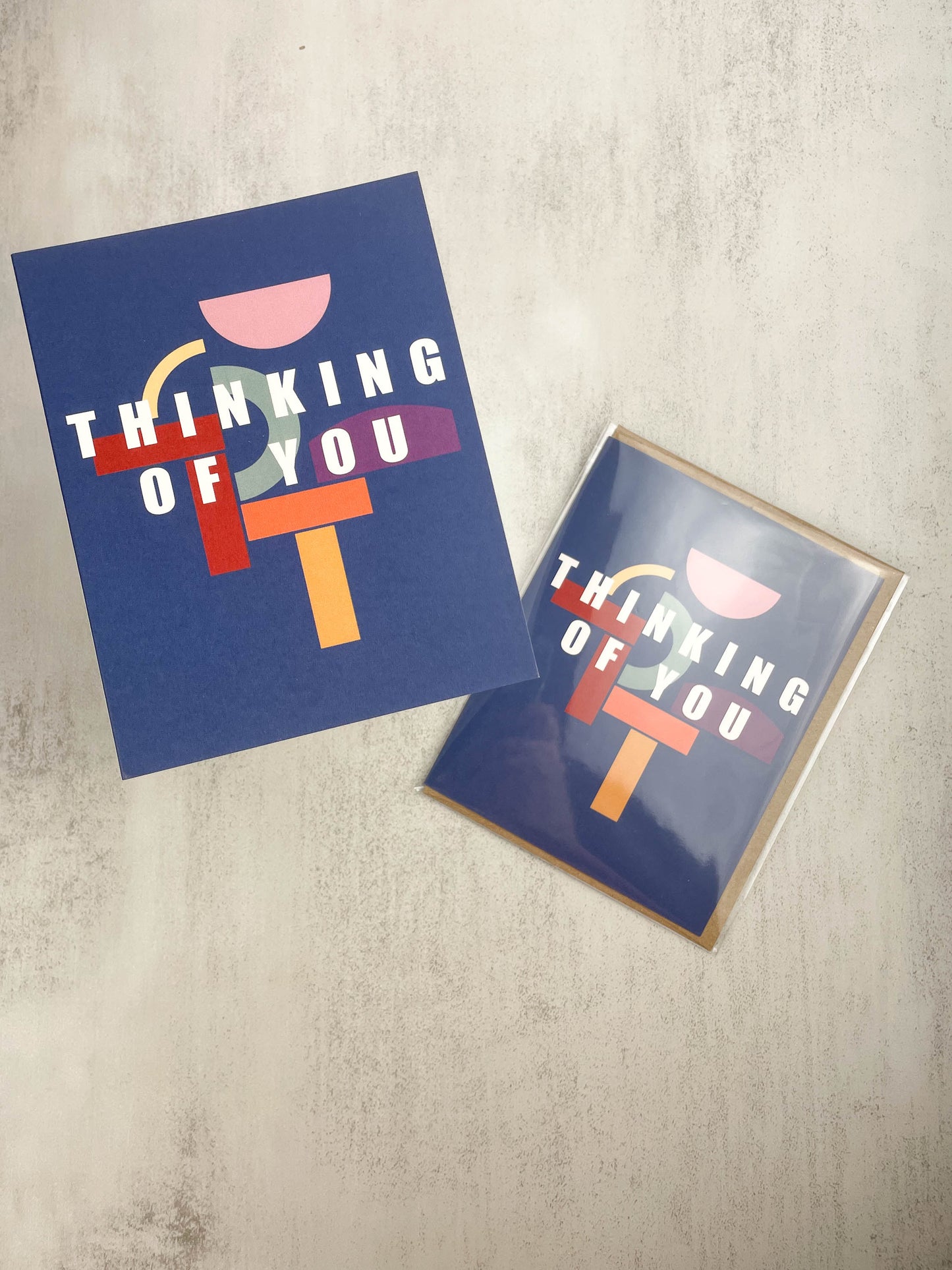 Abstract Thinking of You Greeting Card