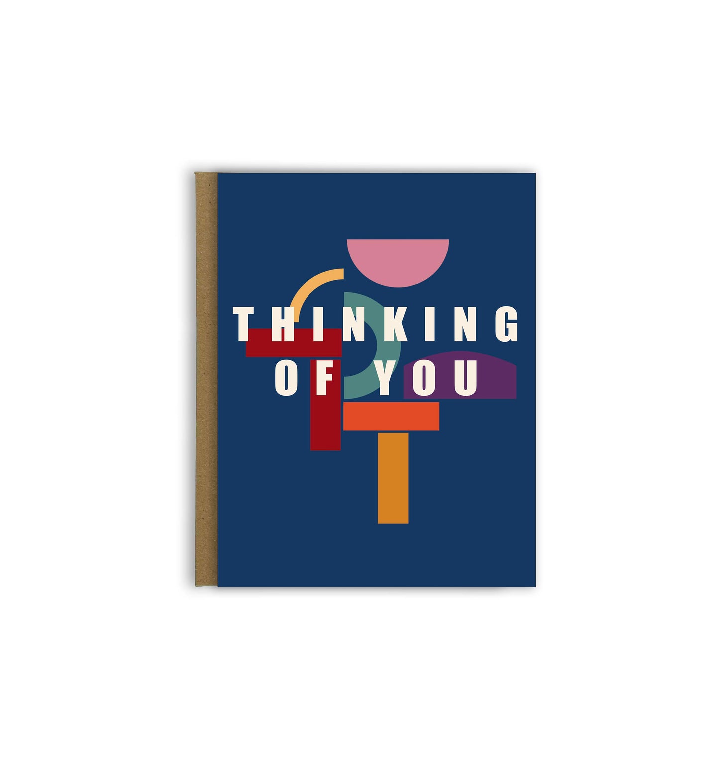 Abstract Thinking of You Greeting Card