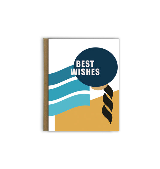 Abstract Best Wishes Greeting Card | AppleFallsPrints