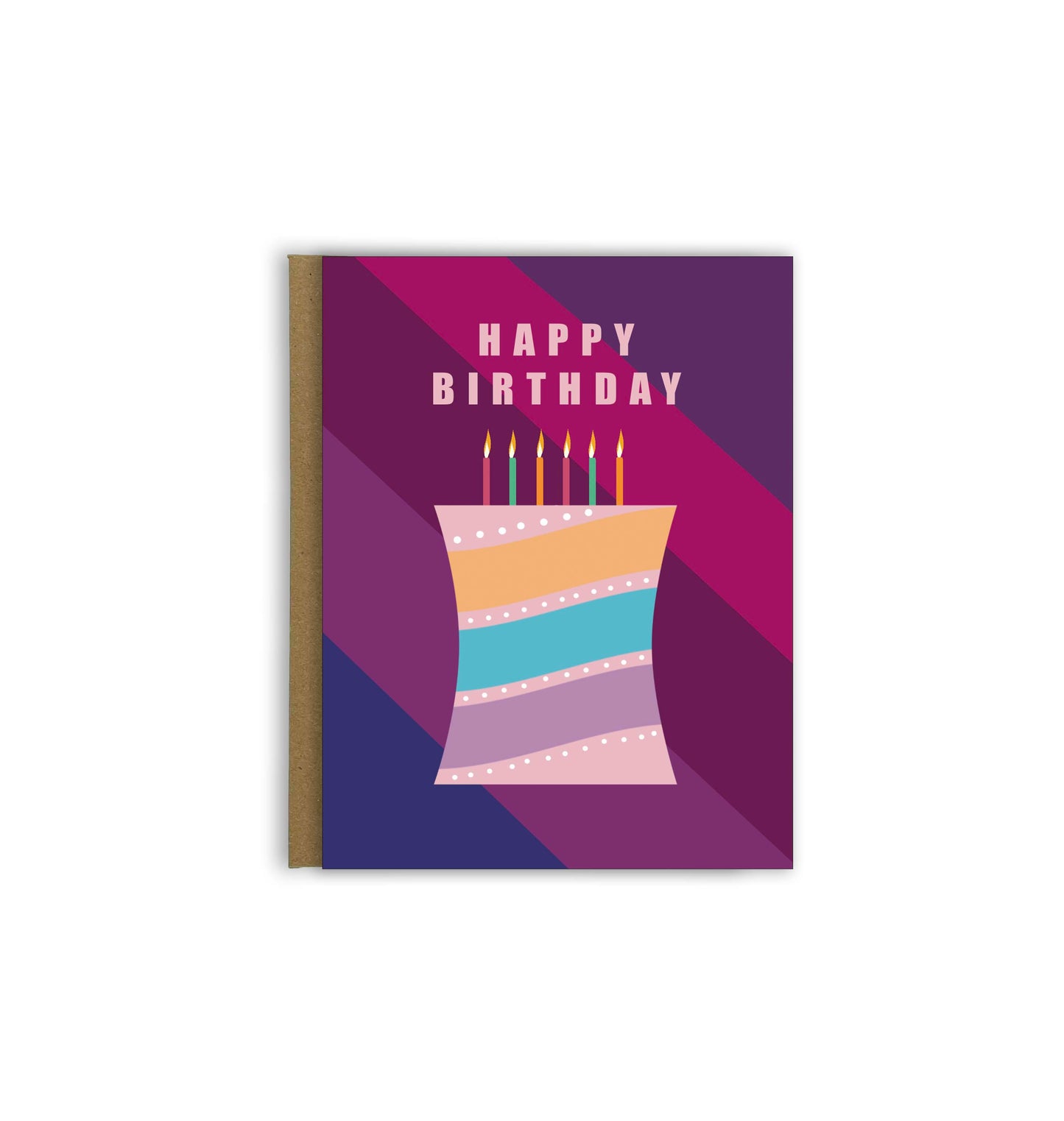 Abstract Happy Birthday Greeting Card