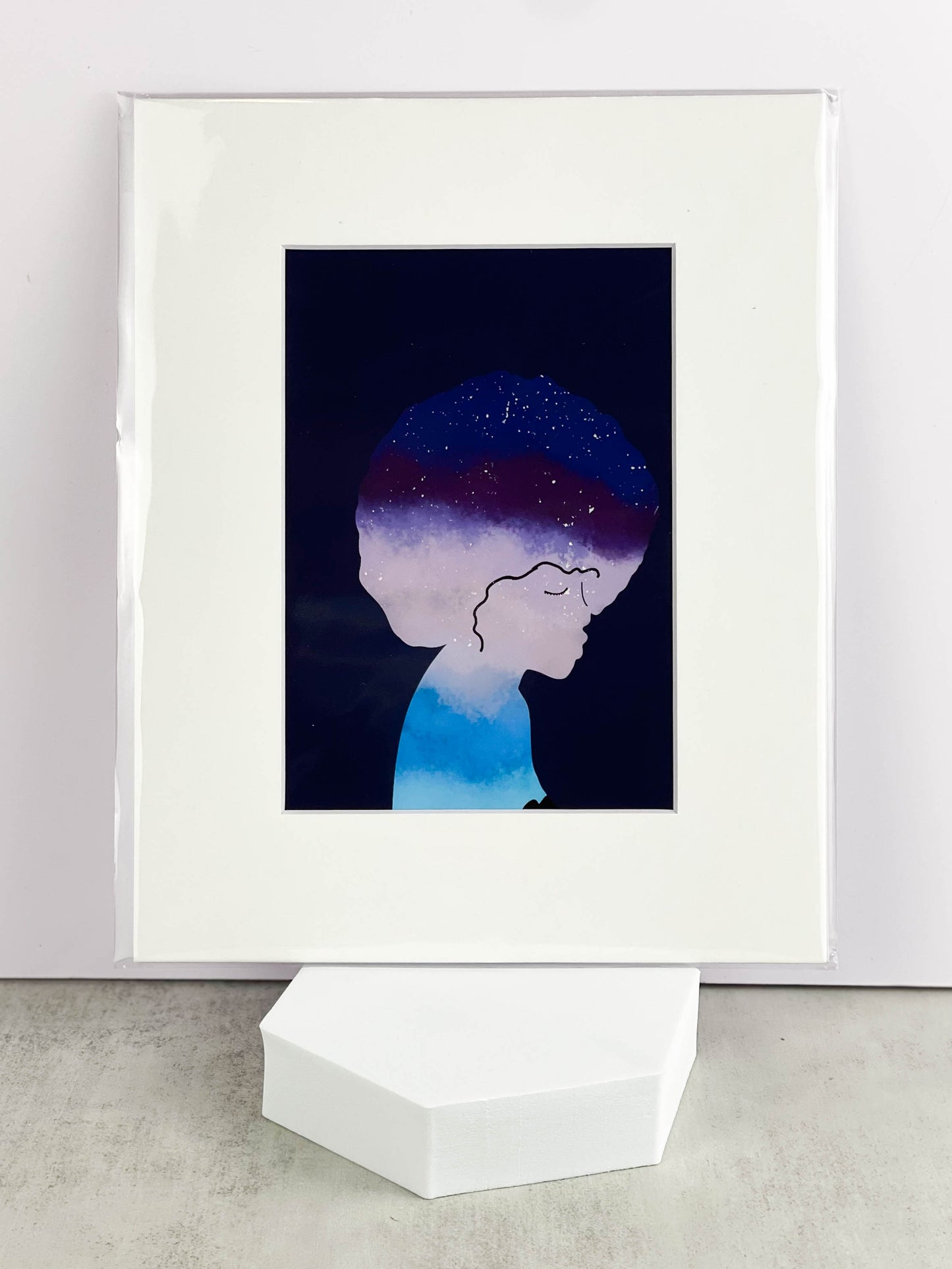 Becoming the Northern Lights | Ethereal Female Art Illustration| Woman Silhouette