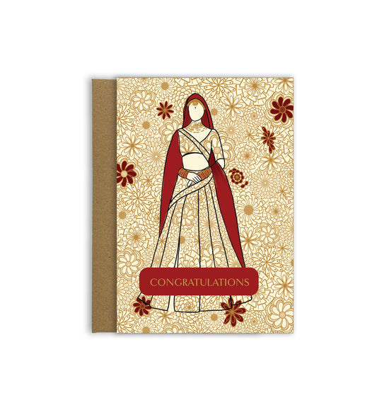 Congratulations | Indian Wedding Greeting Card|