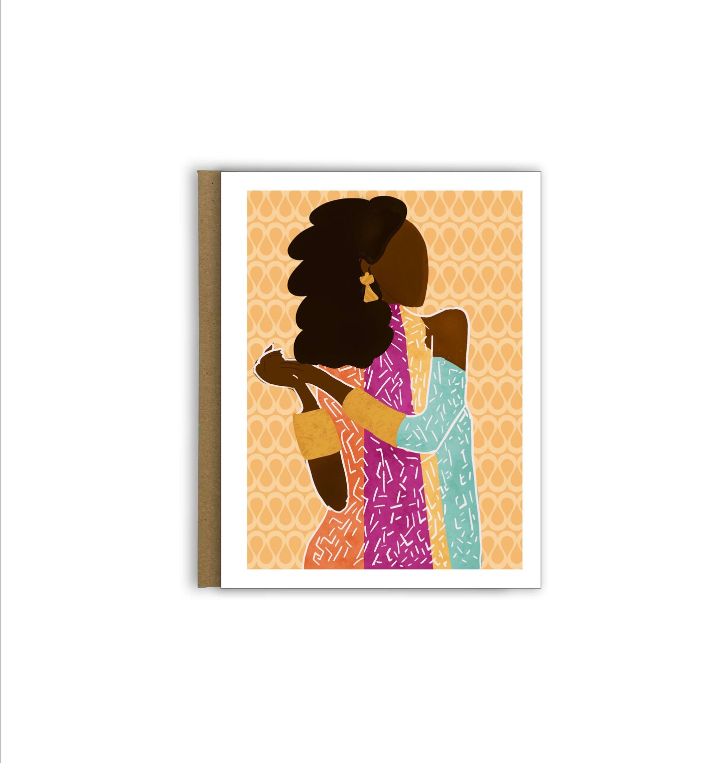 Empowering Women Greeting Card: Woman in Colors