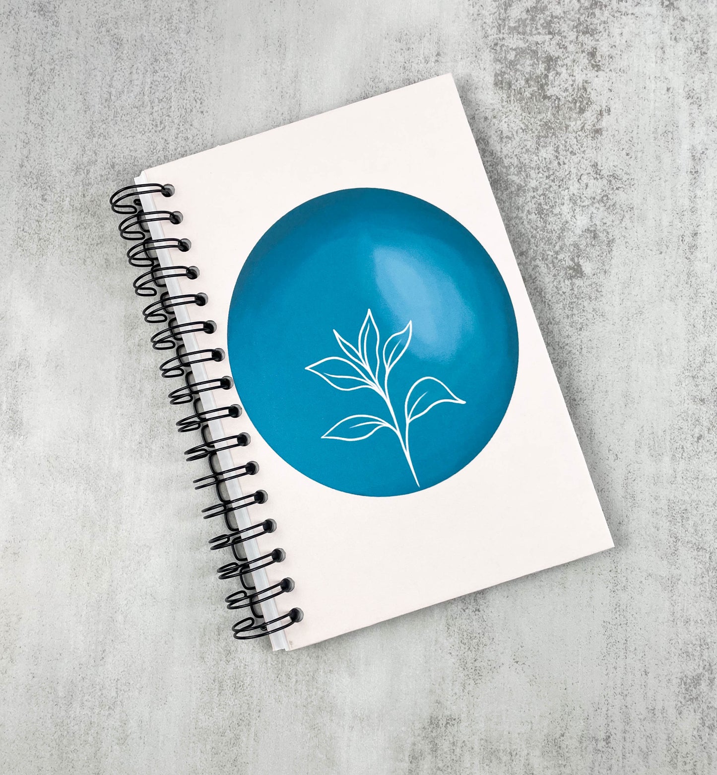 Floral in Blue Globe | Writing Journal| Writing Notebook| Reflection Journal