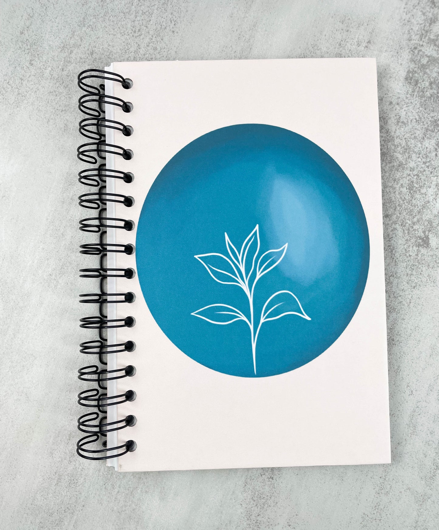 Floral in Blue Globe | Writing Journal| Writing Notebook| Reflection Journal