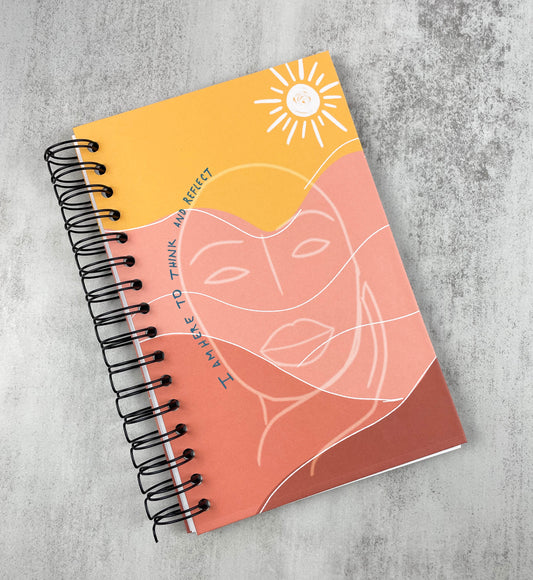 Woman in desert Notebook|Writer's Notebook| Writer's Journal | Reflection Journal