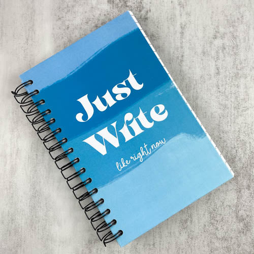 Just Write Like Right Now| Writers Motivation Journal | Writing Inspiration