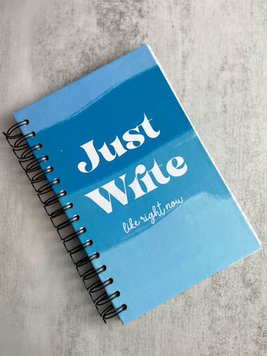 Just Write Like Right Now| Writers Motivation Journal | Writing Inspiration